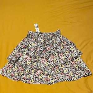 NWT High waisted floral skirt